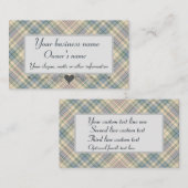 ミュートブルータータンチェック格子 名刺 (正面/裏面)
