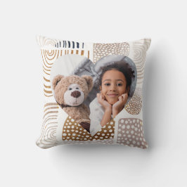 ミュートボヘミアンモダン シェイプ ハート フォト クッション