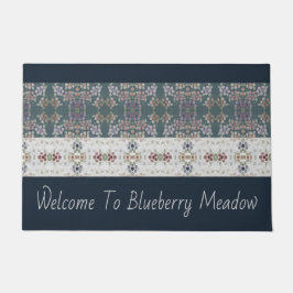 ミュートモダンされたカラーシェードのフローラ ドアマット