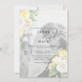 ミュートモダンされたフォトレ結婚モンス 招待状 (正面)