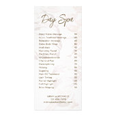 ミュートモダンされたメイブパームズスパとサロン価格表 ラックカード (正面)