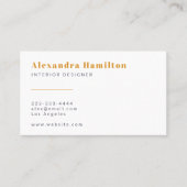 ミュートモダンに会う：シックなメイブとマスタードイエロー 名刺 (正面)