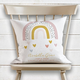 ミュートモダンレインボーベビー誕生レコード クッション