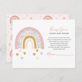 ミュートモダンレインボー振り付けハートバンプゲーム エンクロージャーカード (正面/裏面)