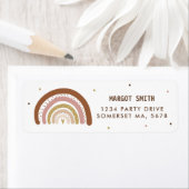 ミュートレインボーパステルレインボー差出人住所 ラベル (インサイチュ)