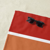 ミュートレトロカラレインボーLGBTパターン ビーチタオル (インサイチュ)