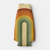 ミュートレトロ70年代Groovy層状レインボー ボトルクーラー (正面)
