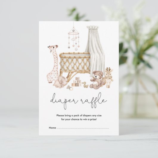 ミュート地球トーンベビー子供部屋おもちゃおむつラッフル エンクロージャーカード (スタンド正面)