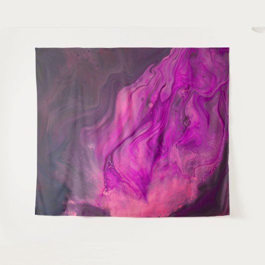 *~*ミュート大理石ドリームピンクパープル抽象芸術アート タペストリー (正面(横))