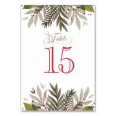 ミュート植物式ウェディングレセプションテーブル番号 テーブルナンバー (裏面)