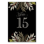 ミュート植物式ウェディングレセプションテーブル番号 テーブルナンバー (裏面)