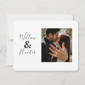 ミュート植物性婚約写真の保存日付 (裏面)