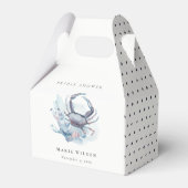 ミュート水中カニサンゴ航海のブライダルシャワー フェイバーボックス (裏面サイド)