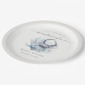 ミュート水中カニサンゴ航海のブライダルシャワー ペーパープレート (アングル)