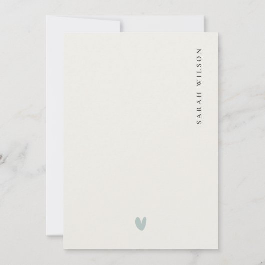 ミュート水中フローラ魚類ブライダルシャワー招待状 サンキューカード (裏面)