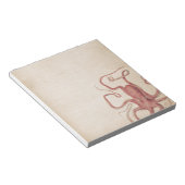 ミュート海バラピンクスチームパンクタコ自然 ノートパッド (アングル)