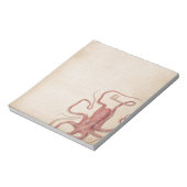 ミュート海バラピンクスチームパンクタコ自然 ノートパッド (回転)