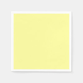 ミュート無地のされた薄い黄色 スタンダードカクテルナプキン