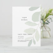 ミュート独身のされたユーカリシンプルプトゥス茎の日付を保存 セーブザデート (スタンド正面)