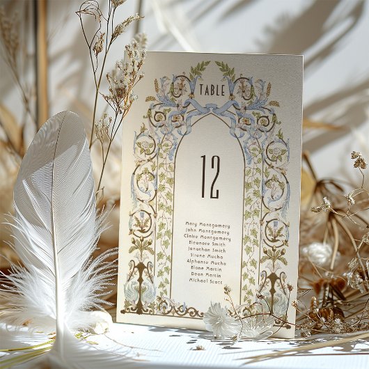 ミュート王室のされたビクトリアンフローラ結婚のテーブル番号 招待状