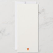 ミュート秋秋の風景結婚のメニューカード 招待状 (裏面)