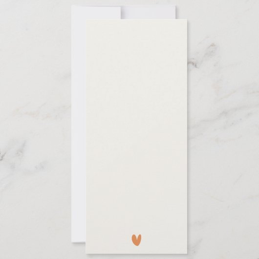 ミュート秋秋の風景結婚のメニューカード 招待状 (裏面)