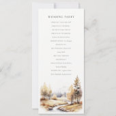 ミュート秋秋の風景結婚式 プログラム (裏面)