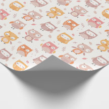 ミュート色のかわいい小さなフクロウ