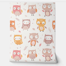 ミュート色のかわいい小さなフクロウ