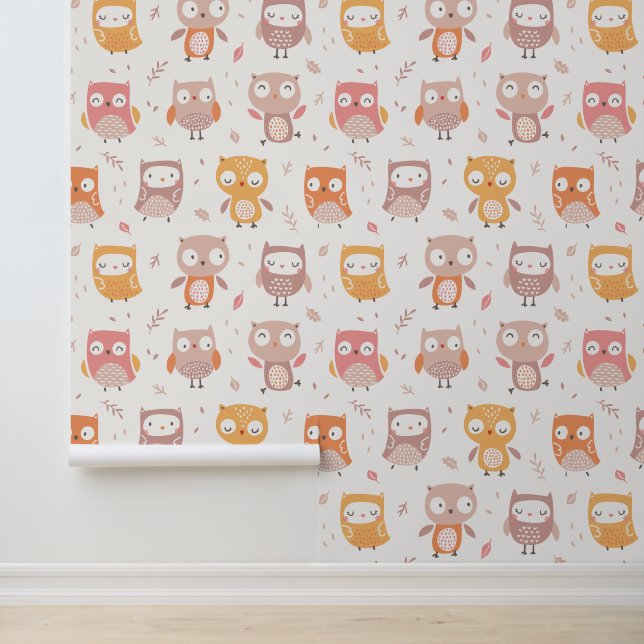 ミュート色のかわいい小さなフクロウ 壁紙 (アプリケーション)