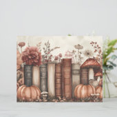 ミュート色の秋カボチャのスクラップブック紙 (スタンド正面)