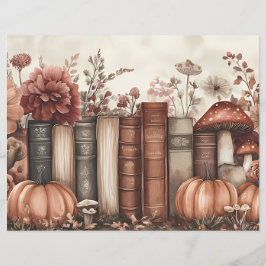 ミュート色の秋カボチャのスクラップブック紙