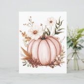 ミュート色の秋カボチャのスクラップブック紙 (スタンド正面)