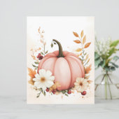 ミュート色の秋カボチャのスクラップブック紙 (スタンド正面)