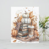 ミュート色の秋カボチャのスクラップブック紙 (スタンド正面)