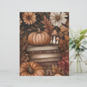 ミュート色の秋カボチャのスクラップブック紙 (スタンド正面)