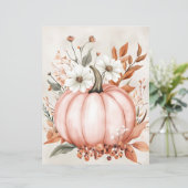 ミュート色の秋カボチャのスクラップブック紙 (スタンド正面)