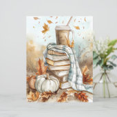 ミュート色の秋カボチャのスクラップブック紙 (スタンド正面)