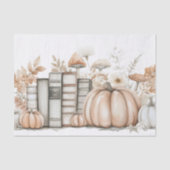 ミュート色の秋カボチャのスクラップブック紙 薄葉紙 (正面)