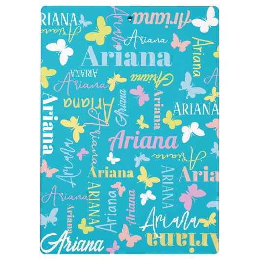 ミュート虹の蝶名前をカスタムするアリアナアクア クリップボード (裏面)