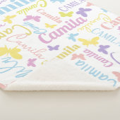 ミュート虹の蝶名前をカスタムするカミラ シェルパブランケット (3/4)