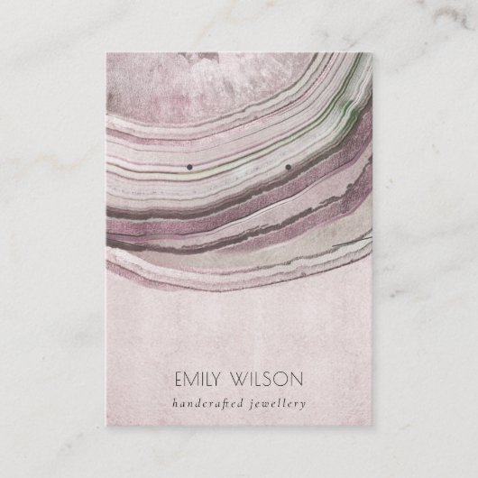 ミュート赤面ゲート自然ネックレスイヤリングディスプレイ  名刺 (正面)