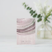 ミュート赤面ゲート自然ネックレスイヤリングディスプレイ  名刺 (スタンド正面)