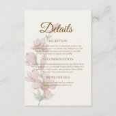 ミュート赤面マグノリア結婚の詳細カード エンクロージャーカード (正面)