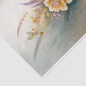 ミュート黄色の花水色 薄葉紙 (詳細)