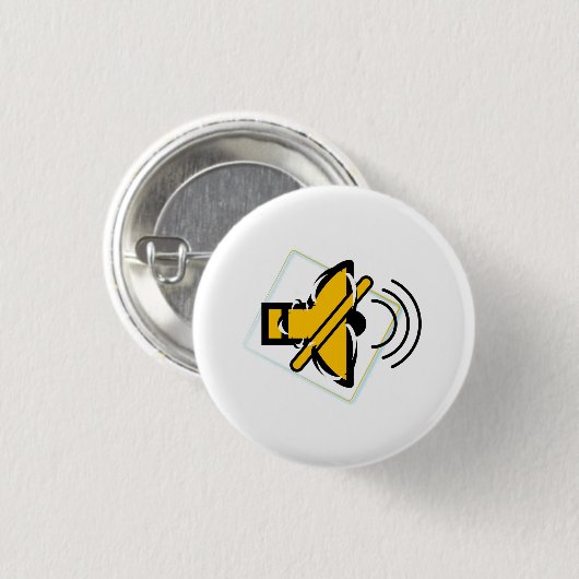 ミュート 缶バッジ (正面&裏面)