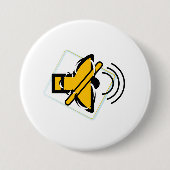 ミュート 缶バッジ (正面)