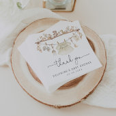 ミュートBohemian赤ちゃん服女の子ベビーシャワー スタンダードカクテルナプキン