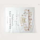 ミュートBohoベビーガールドレス赤ちゃんシャワーへようこそ タペストリー (正面(横))