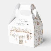 ミュートBoho子供部屋服おもちゃ男の子ベイビーシャワー フェイバーボックス (裏面サイド)